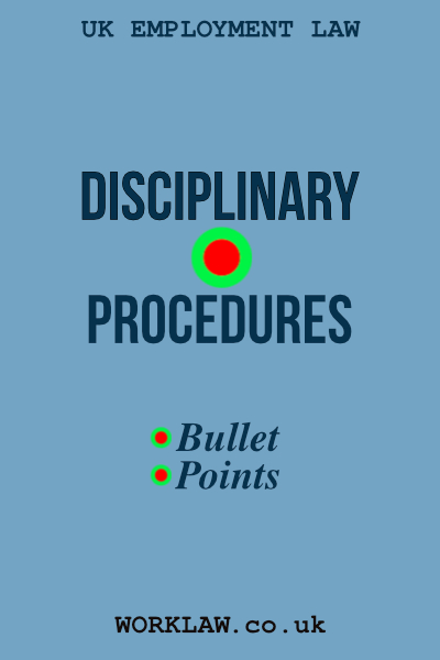 Disciplinary Procedures